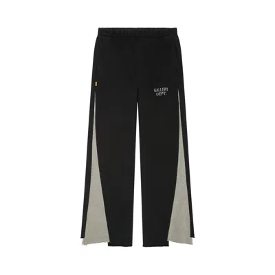 Pre-owned Gallery Dept. Twisted Leg Sweatpant Flare 'washed Black/heather Grey' | Men's Size Xl