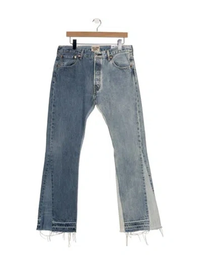 Pre-owned Gallery Dept. Two-face Flare Straight-leg Jeans In Blue
