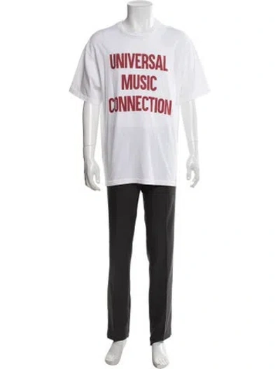 Pre-owned Gallery Dept. 'universal Music Connection' Graphic Print T-shirt In White
