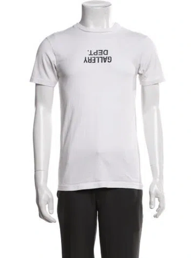 Pre-owned Gallery Dept. Upside Down Graphic Print T-shirt In White