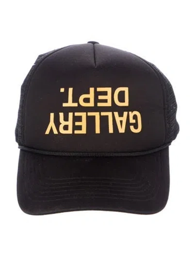 Pre-owned Gallery Dept. Upside Down Logo Trucker Hat In Black