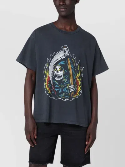 Gallery Dept. Mens Vintage Black Big Reaper Graphic Cotton-jersey T-shirt Xl In Animal Print