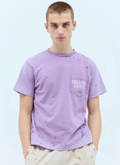 Gallery Dept. Vintage Logo Painted T-shirt In Purple
