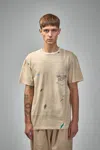 Gallery Dept. Paint-splattered Logo Cotton T-shirt In Neutral