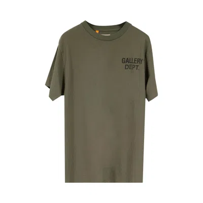 Pre-owned Gallery Dept. Vintage Souvenir Tee 'olive' In Green