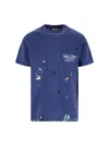 Gallery Dept. Vintage Logo Painted T-shirt In Blue