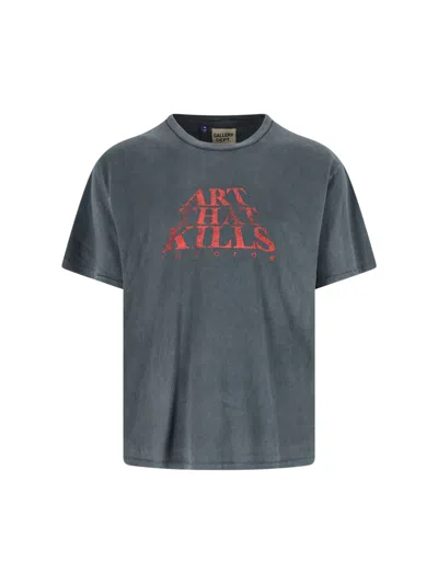 Gallery Dept. Washed Vintage Cotton T-shirt In Grey