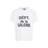 Gallery Dept. Graphic Print Short Sleeve Crew Neck T-shirt In White