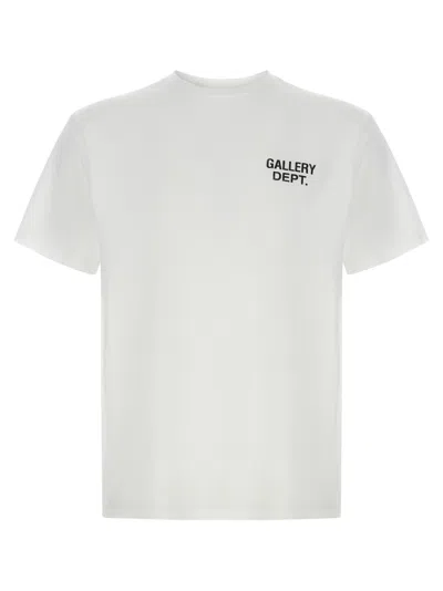 Gallery Dept. Gd Logo Crew Neck Graphic T Shirt In White