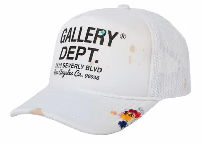 Pre-owned Gallery Dept. Workshop Trucker Hat In White