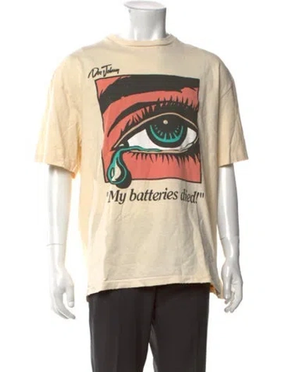 Pre-owned Gallery Dept. X Doc Johnson 'dead Batteries' Graphic Print T-shirt In Neutral