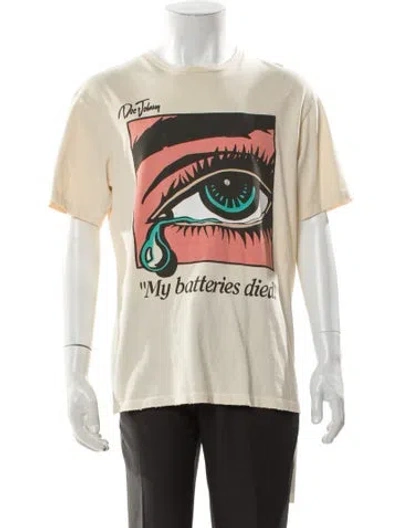 Pre-owned Gallery Dept. X Doc Johnson 'my Batteries Died' Graphic Print T-shirt W/ Tags In Neutral