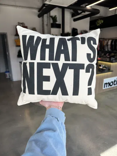 Pre-owned Gallery Dept X Handmade Gallery Dept. What's Next Pillow By Motion In Tan