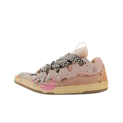 Pre-owned Gallery Dept. X Lanvin Gallery Dpet. X Lanvin Printed Curb Sneakers In Pink