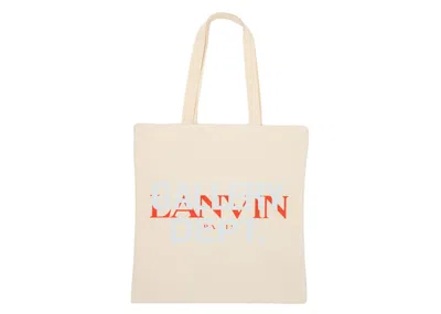 Pre-owned Gallery Dept. X Lanvin Logo Tote Bag In Ivory