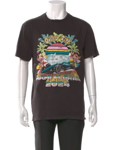 Pre-owned Gallery Dept. X Miami International Autodrone "miami Grand Prix" Graphic Print T-shirt In Black