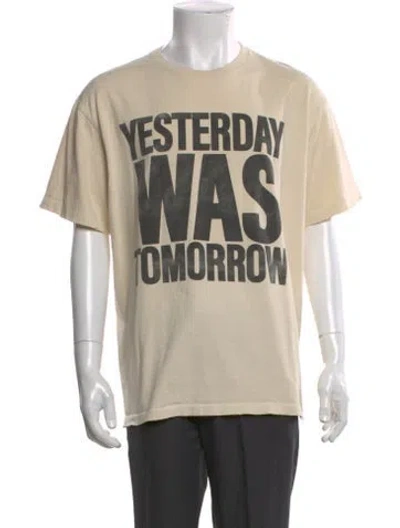 Pre-owned Gallery Dept. Yesterday Was Tomorrow Graphic Print T-shirt In Neutral