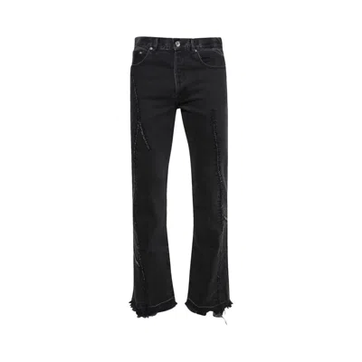 Pre-owned Gallery Dept. Yorke Flare Pants 'washed Black'