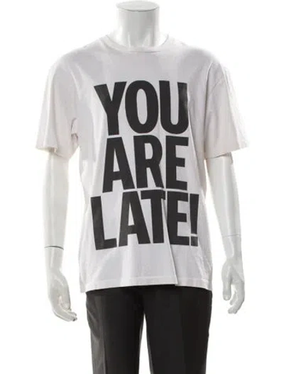 Pre-owned Gallery Dept. You Are Late! Graphic Print T-shirt In Gray