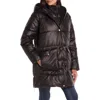 Gallery Hooded Puffer Jacket In Black