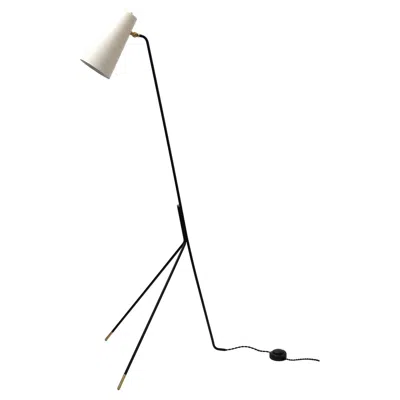 Pre-owned Gallery L7 Apex Tripod Floor Lamp By  In Transparent
