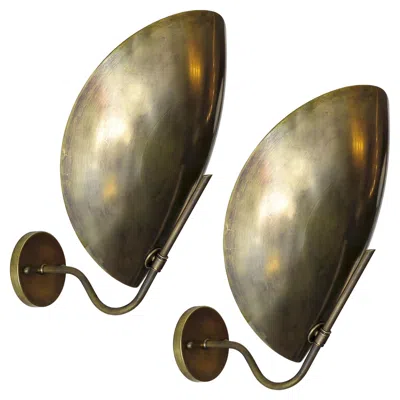 Pre-owned Gallery L7 Beetle Wall Lights By  In Brown