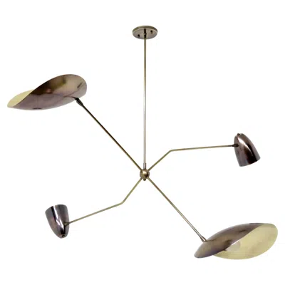 Pre-owned Gallery L7 Brass Balancier Chandelier By  In Brown