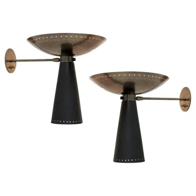 Pre-owned Gallery L7 Calice Wall Lights By  In Black