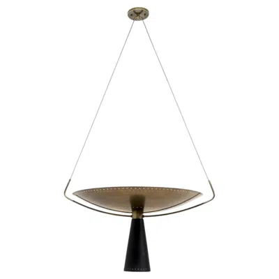 Pre-owned Gallery L7 Calice-24 Handcrafted Brass Pendant Light By  In Brown