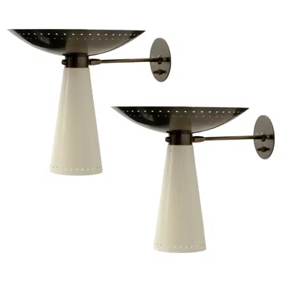 Pre-owned Gallery L7 Calice-c Wall Lights By  In Beige