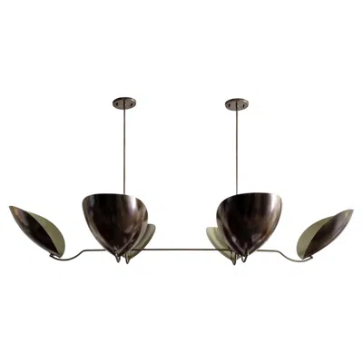 Pre-owned Gallery L7 Chiton-6 Chandelier By  In Black