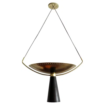 Pre-owned Gallery L7 Handcrafted Calice-18 Pendant Light By  In Black