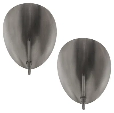 Pre-owned Gallery L7 Handcrafted Silver Plated Shell Wall Lights By
