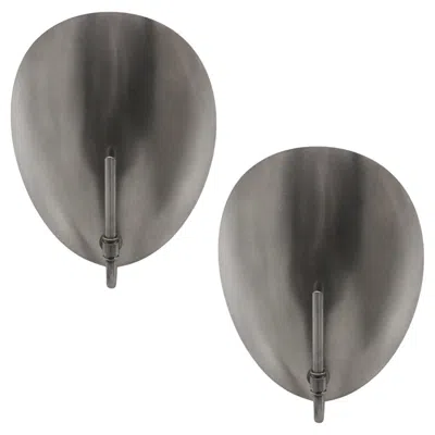 Pre-owned Gallery L7 Handcrafted Silver Plated Shell Wall Lights By