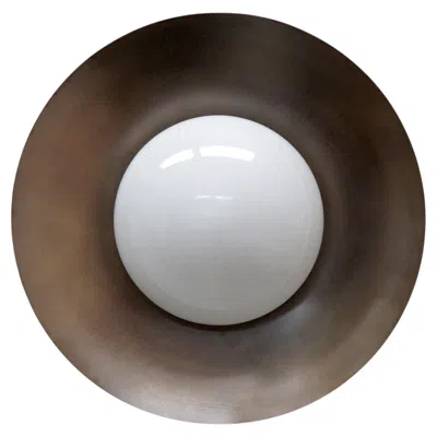 Pre-owned Gallery L7 Iowa Flush Mount Light By  In Black