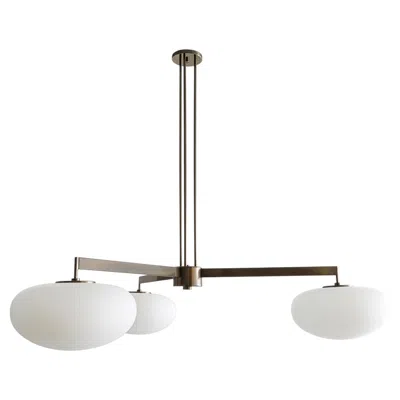 Pre-owned Gallery L7 Orbit-50 Chandelier By  In Transparent