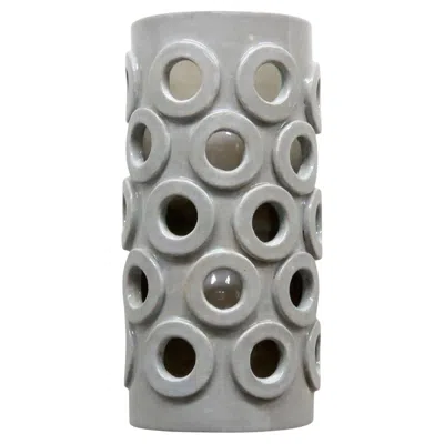 Pre-owned Gallery L7 Tall Ceramic Wall Light No.51 By Heather Levine In Transparent