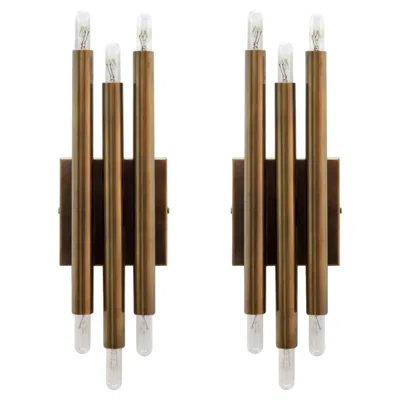 Pre-owned Gallery L7 Trina Wall Lights By  In Brown