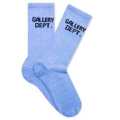 Gallery Men's Clean Socks In Fluorescent Blue In Multi