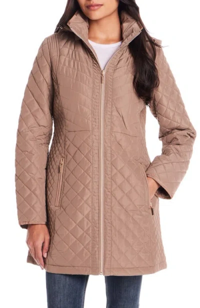 Gallery Quilted Jacket In Pink