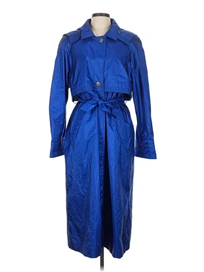 Pre-owned Gallery Raincoat In Blue