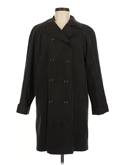 Pre-owned Gallery Trenchcoat In Black