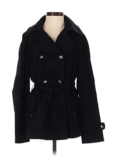 Pre-owned Gallery Trenchcoat In Black