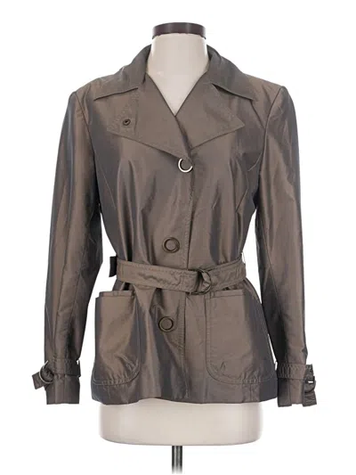 Pre-owned Gallery Trenchcoat In Gray