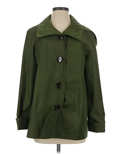 Pre-owned Gallery Trenchcoat In Green
