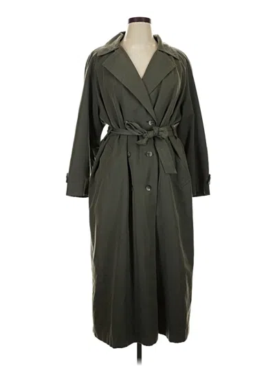 Pre-owned Gallery Trenchcoat In Green