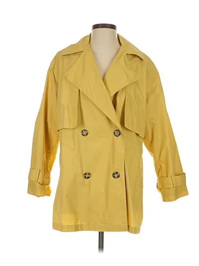 Pre-owned Gallery Trenchcoat In Yellow
