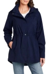 Gallery Water Resistant Packable Jacket In Blue