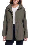 Gallery Water Resistant Packable Jacket In Olive