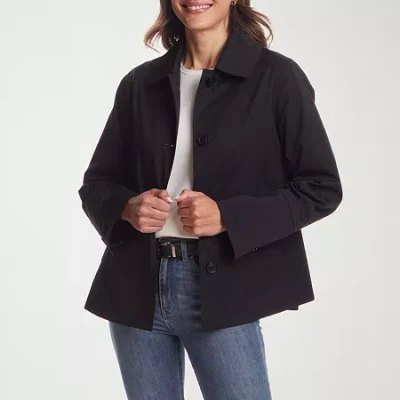 Gallery Womens Lightweight Swing Raincoat In Black
